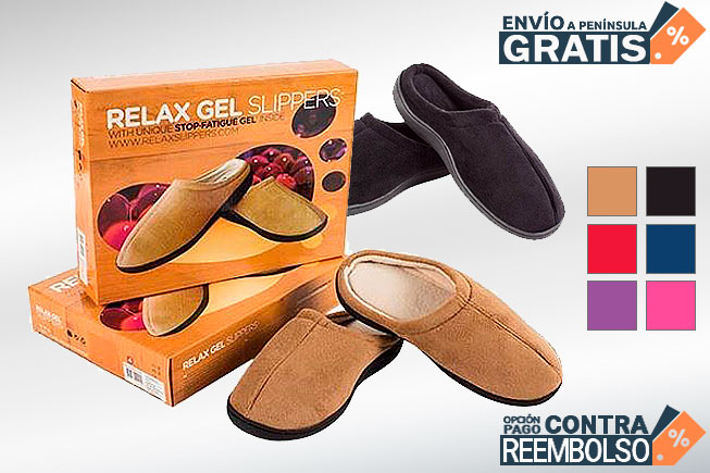 b>Zapatillas Antifatiga Relax Gel Slippers</b> ¡Descubre un confort  definitivo!